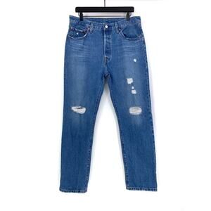 LEVI'S Premium 501 Original Fit Jean Blue Denim W32 x L30